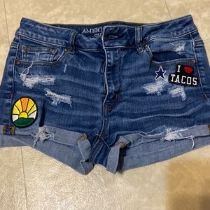 American eagle jean shorts